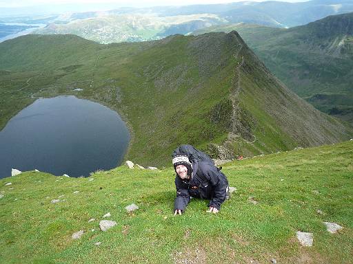 14_11-1.jpg - Steve makes desperate ascent from Red Tarn and Striding Edge.